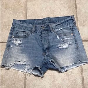 American Eagle Outfitters distressed denim cutoffs